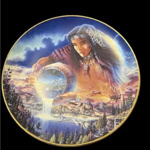 Royal Doulton White and Black 'The Waters of Life' Collector Plate Backstamp